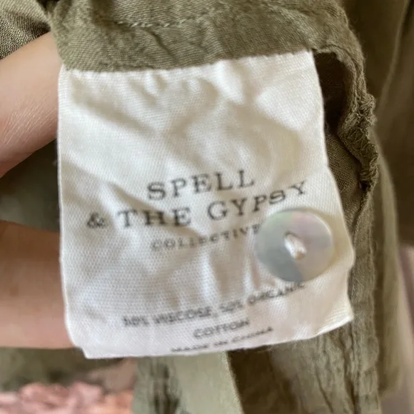 Spell Linda Blouse in Khaki - Picture 10 of 12